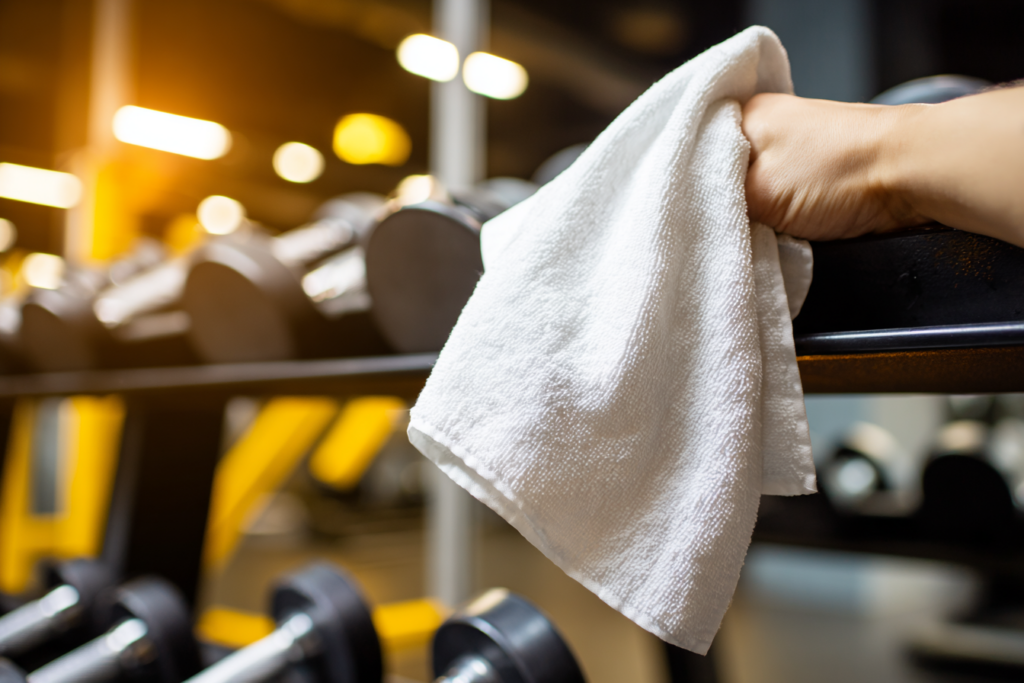 Sanitised gym equipment and workout area — Sacred Space gym cleaning service Hunter Valley