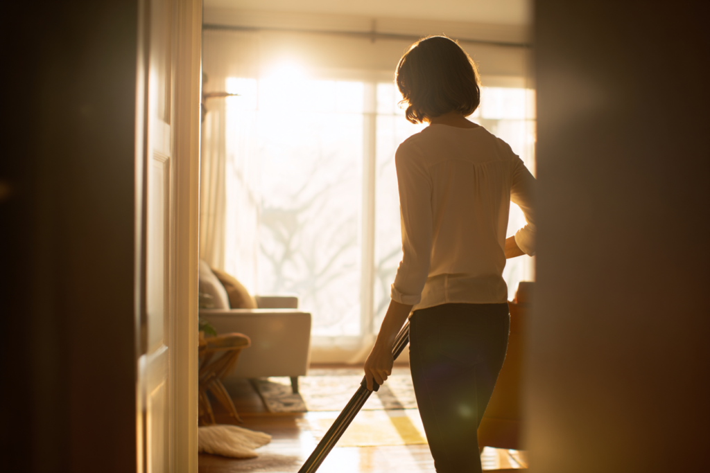 Sacred Space Cleaning founder delivering premium residential cleaning in the Hunter Valley